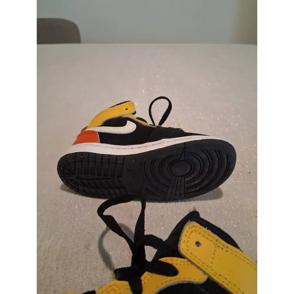 Nike Air Jordan 1 Mid SE TD Amarillo Team Orange Toddler Size 8C BQ6933-087 Kids